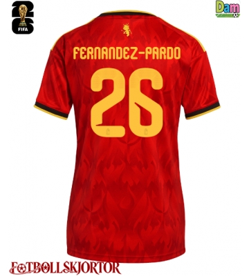 Belgien Matias Fernandez-Pardo #26 Hemmatröja Dam VM 2026 Kortärmad